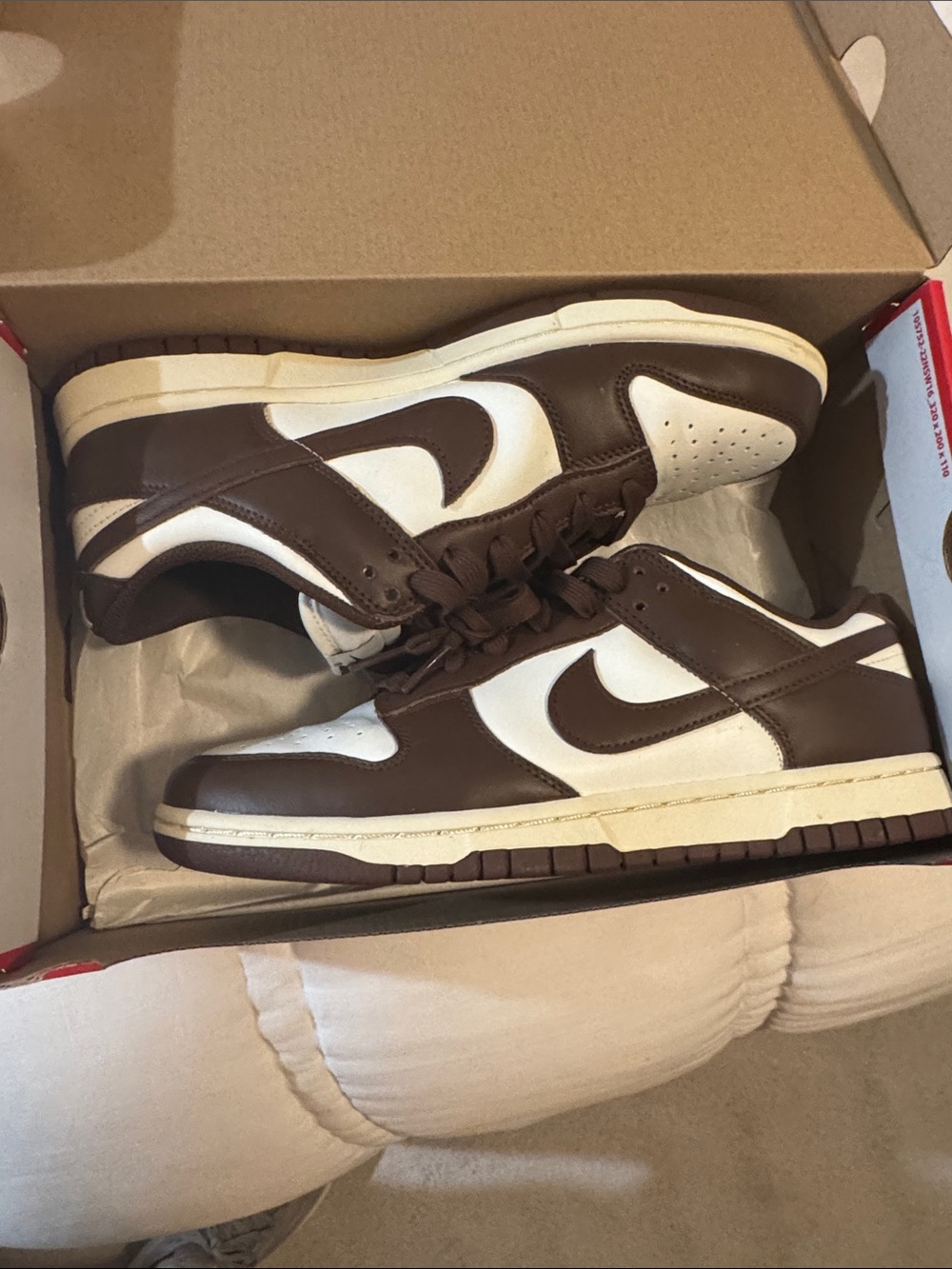 Nike Dunk Low Brown and White Low-Top Sneakers
